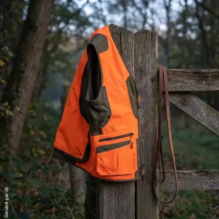 Gilet de chasse Prohunt Springer orange/kaki