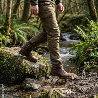 Pantalon Verney Carron La Ligne Valombre marron