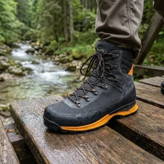 Chaussures de Randonnée Meindl Vakuum 3.5 Gris Anthracite et Orange