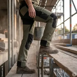 Pantalon de Travail Pro Kaki Ultra Résistant de 38 à 50