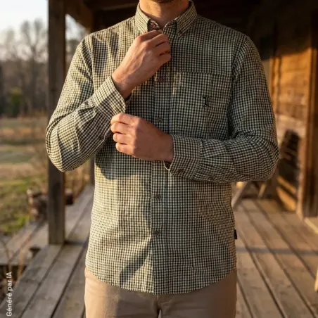 Chemise Percussion tradition 100% coton col boutonné