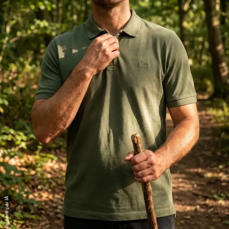 Polo Manches Courtes Verney Carron La Ligne Boisrond vert