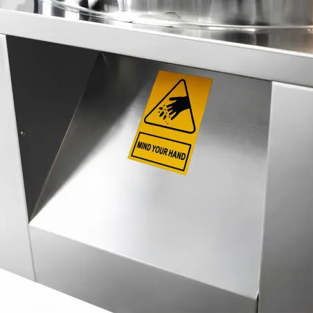 Plumeuse humide inox 117 doigts, tambour Ø 30,5 cm, 1 500 W