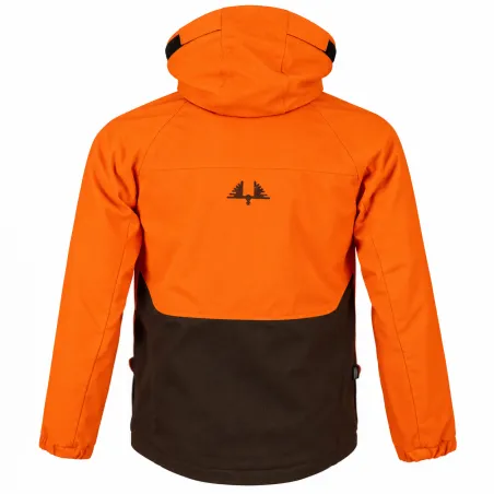 Veste enfant imperméable Ridge polyester orange vert 6 à 16 ans