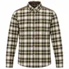 Chemise à carreaux Verney Carron La Ligne Montarcy marron