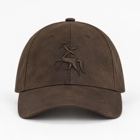 Casquette Sagitaire en Suédé Écorce - Style Élégant et Ajustable