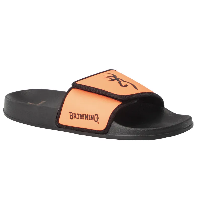 Sandales "claquettes" Browning Buckmark noir orange 41 à 47