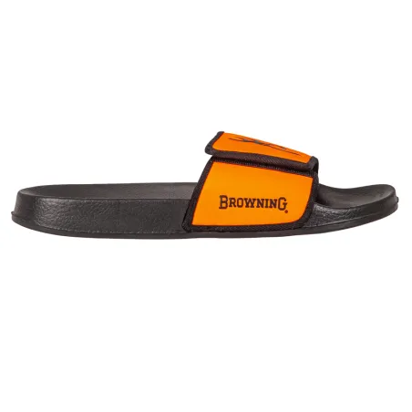 Sandales "claquettes" Browning Buckmark noir orange 41 à 47