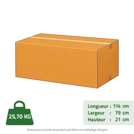 Poulailler Hefa+ en pin traité avec toit plastique - 6 poules