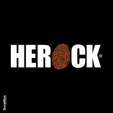 Bretelles Herock Seri noires et orange à clips métalliques