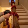 Guirlande Lametta Rouge 10m - Décoration Festive PVC