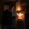 Décoration Père Noël Lumineux en Acrylique - 50 LED Blanches