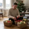 Lot de 100 Boules de Noël Assorties - Rouge, Doré, Vert - Tailles 4 à 8 cm