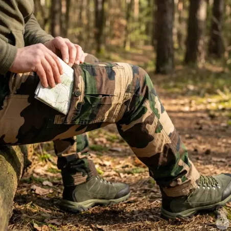 Pantalon treillis F1 6 poches coton doublé camo CE