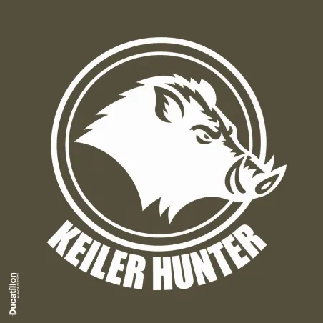 Sweat Keiler Hunter kaki 50% coton 50% logo 2