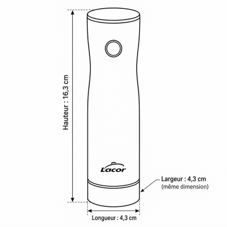Pompe à vide Smart Lacor sans fil 2,5 L/min | Ducatillon