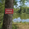 Panneau Baignade interdite alu 30x20 cm | Ducatillon