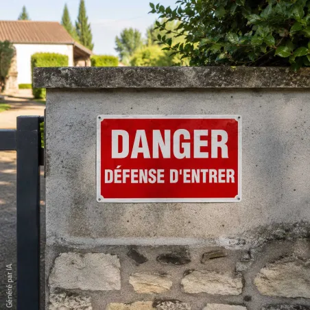 Danger, accès interdit alu 30x20 cm | Ducatillon