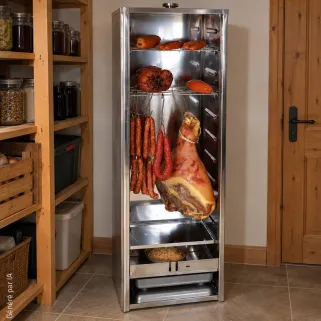 Fumoir Peetz viande et poisson 120 cm acier aluminisé | Ducatillon