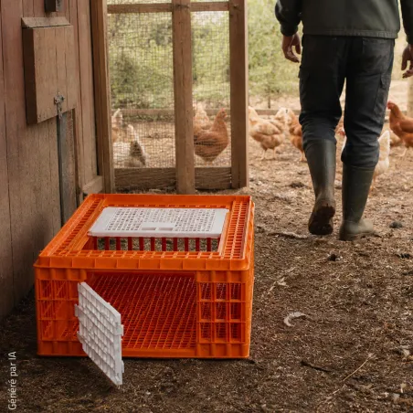 Cage transport démontable volatiles et rongeurs 77x58x29cm
