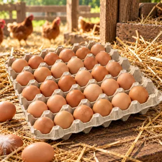 Plateaux 30 œufs en carton, palette de 4 480 | Ducatillon