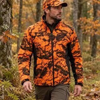 Polaire Swedteam Ridge Pro réversible orange | Ducatillon