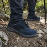 Baskets Duru cuir bleu marine imperméables fermeture élastique