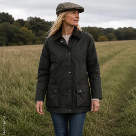 Veste femme coton ciré Kirkstall | Walker & Hawkes