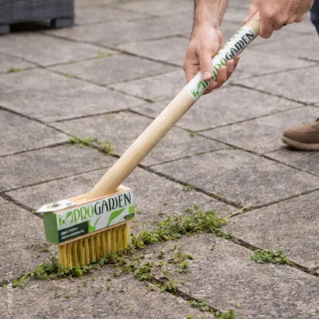 Brosse mauvaises herbes poils métalliques Progarden