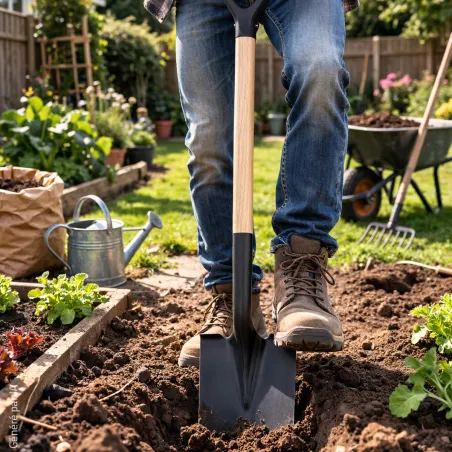 Bêche manche en bois L. 115 cm Progarden