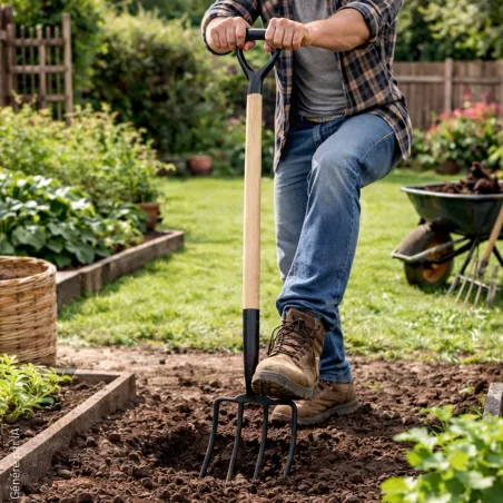 Fourche à bêcher bois 115 cm