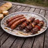 Lot de 3 plateaux en aluminium pour barbecue Ø35 cm