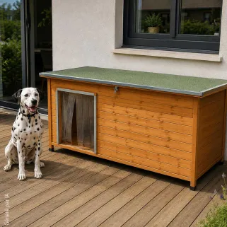 Niche chien haute isolation 2XL 160 × 75 × 75 cm | Ducatillon