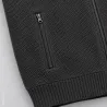 Gilet homme Galéo vert zippé avec doublure en micropolaire