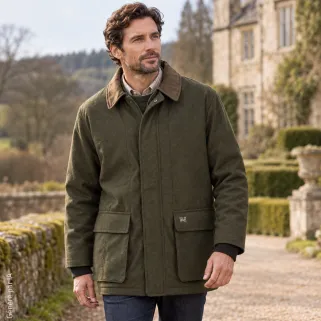Veste Walker & Hawkes AC olive, laine mélangée | Ducatillon