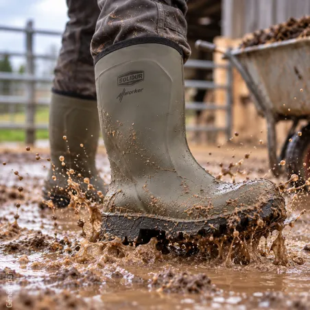 Demi-bottes Solidur Allworker O4 CI SR LG en PU, du 40 au 47
