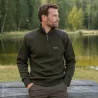 Pull Deerhunter Finley Stormliner vert en laine mélangée