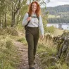 Pantalon femme Lady Eagle vert imperméable | Ducatillon
