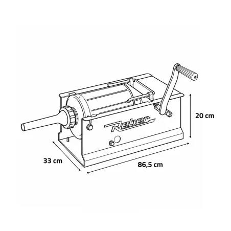 Poussoir à saucisses Reber 6,8 L horizontal | Ducatillon