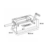 Poussoir à saucisses Reber 6,8 L horizontal | Ducatillon