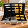 Mallette Valise du boucher acier inoxydable 7 pièces