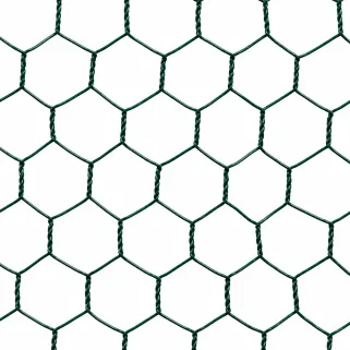 Grillage à maille hexagonale 25mm plastifié vert - Hauteur 0,5m - Rouleau de 10m