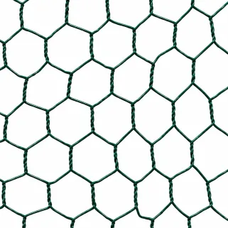 Grillage à maille hexagonale 25mm plastifié vert - Hauteur 1m - Rouleau 10m