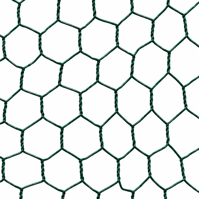 Grillage à maille hexagonale 25mm plastifié vert - Hauteur 1m - Rouleau 10m