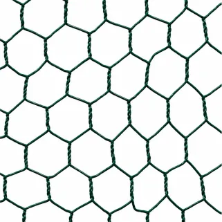 Grillage maille hexagonale 25mm plastifié vert - Hauteur 1m - Rouleau 25m