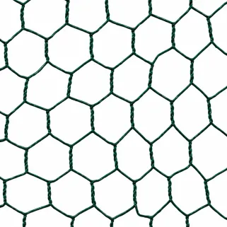 Grillage maille hexagonale 25mm plastifié vert - Hauteur 2m - Rouleau 25m