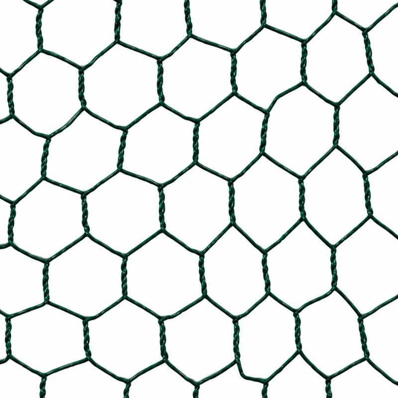 Grillage maille hexagonale 25mm plastifié vert - Hauteur 2m - Rouleau 25m