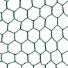 Grillage maille hexagonale 25mm plastifié vert - Hauteur 2m - Rouleau 25m