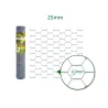 Grillage à maille hexagonale galvanisé 25mm - Hauteur 0,50m - Rouleau de 10m