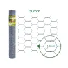 Grillage à maille hexagonale galvanisé 50mm - Hauteur 2m - Rouleau 50m